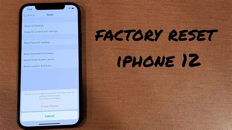 Factory Reset APPLE iPhone 12. Start with plugging in your iPhone to the computer or laptop and open iTunes. After that select your iPhone from the left menu in iTunes. Thirdly, choose Restore button in iTunes. Now tap on Restore to confirm information about this procedure.
